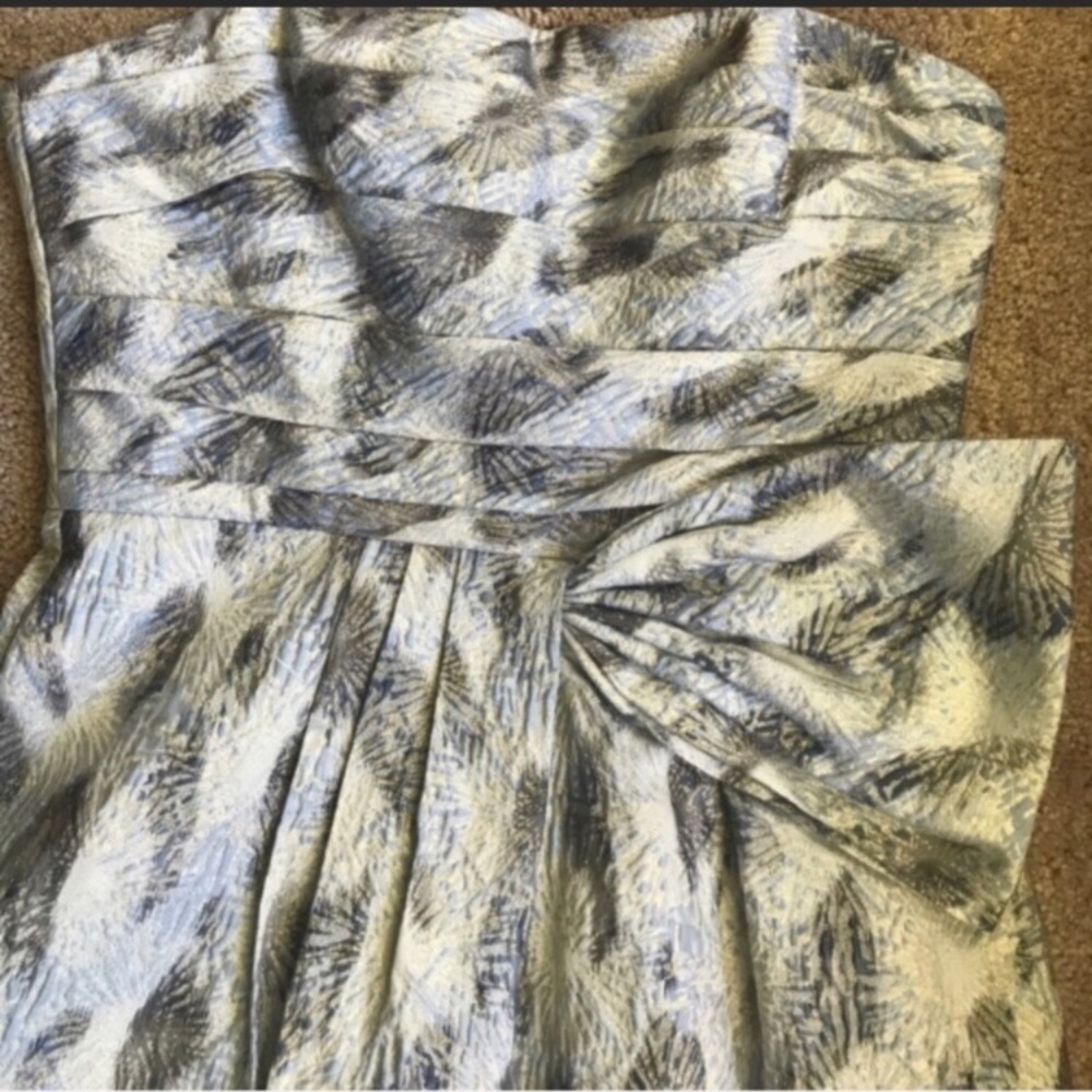 💎 BCBGMAXAZRIA💎BLUE HAZE COMBO DRESS💎 - Picture 4 of 7